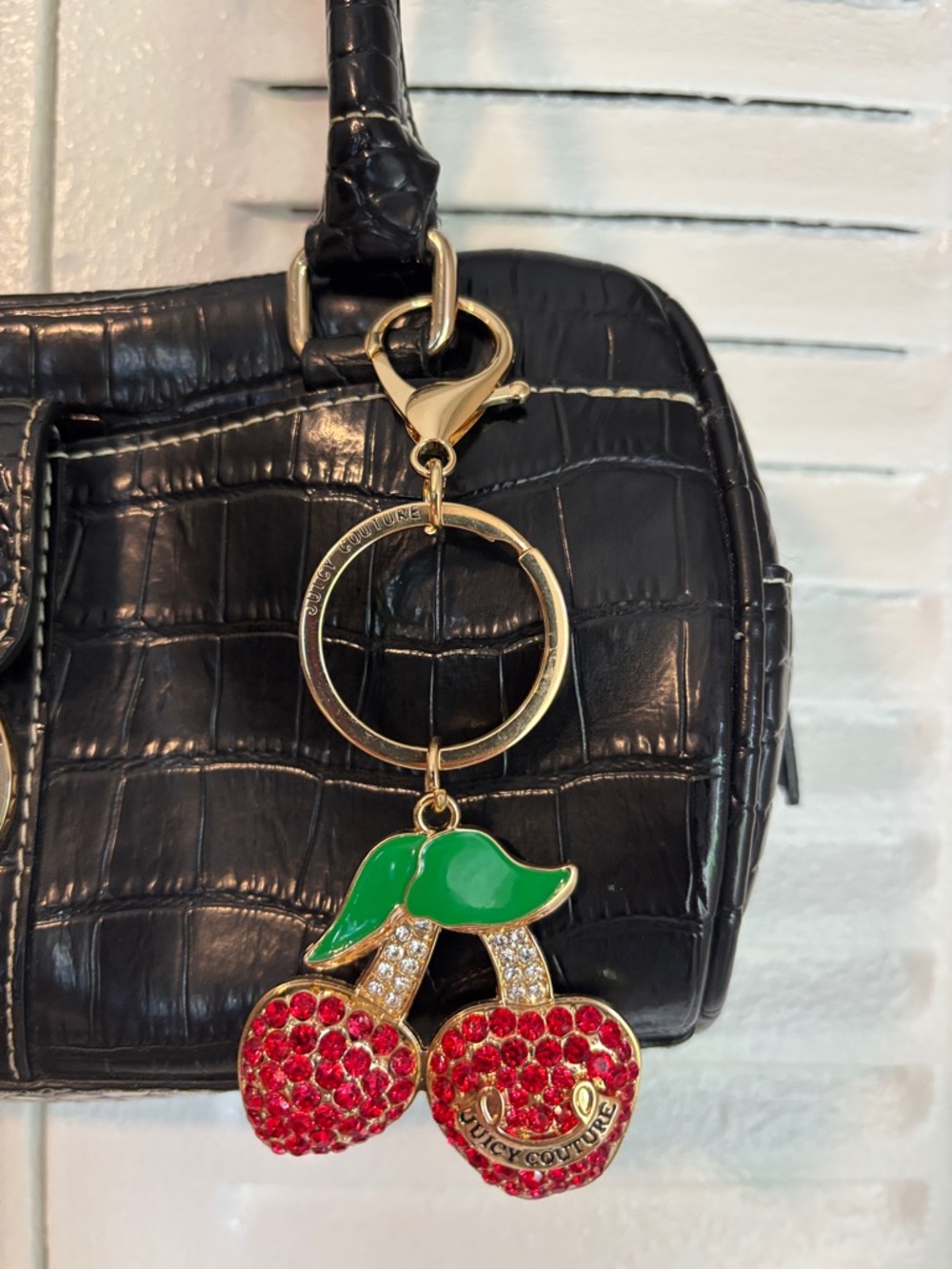 Luzialborne Croc Shoulder Bag + Juicy Couture Cherry Charm Y2K - Picture 4 of 16